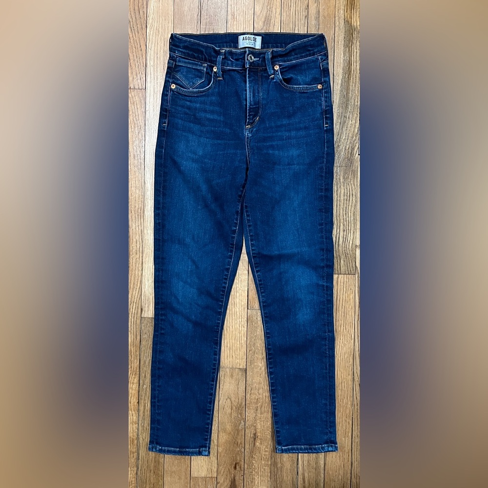 AGOLDE Skinny Jeans Women’s 26 Dark Wash Sustainable Denim USA Made